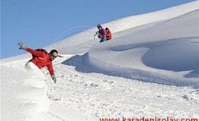 Zigana dağında  kayak keyfi