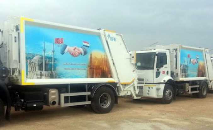 Türkiye, Mısır'a 150 çöp kamyonu hibe etti