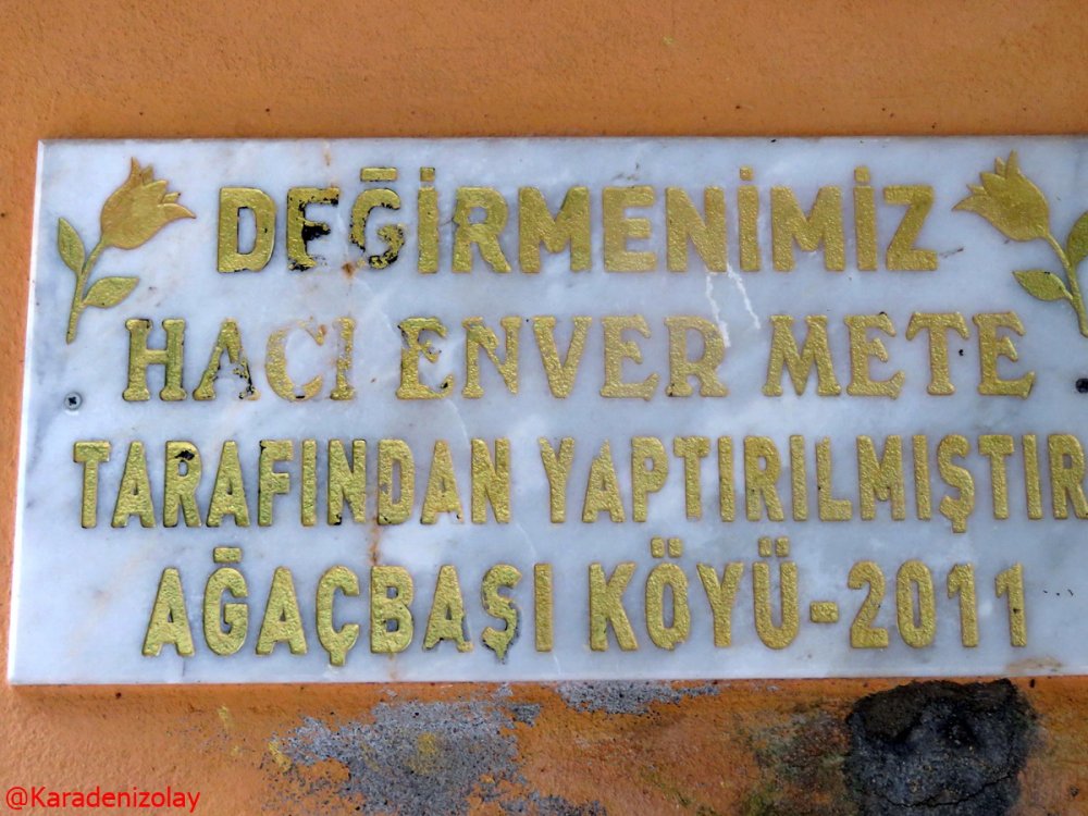 Hayırsever insan İzmir de ama eseri ağaçbaşı köyün de Enver mete