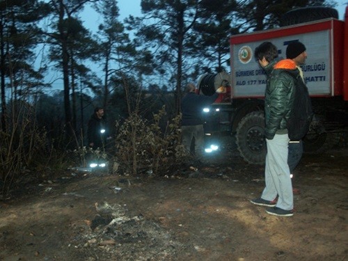 Sürmene Orman İşletme ekipleri son kontrolu yapıyor