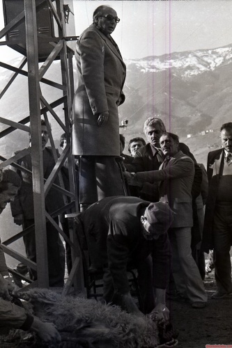 Taştepe köyü elektrik trafo açılışı, vali Yılmaz Ergun ve Belediye Başkanı Yılmaz Çebi