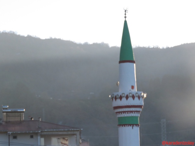 Hopa'da bir cami minaresi