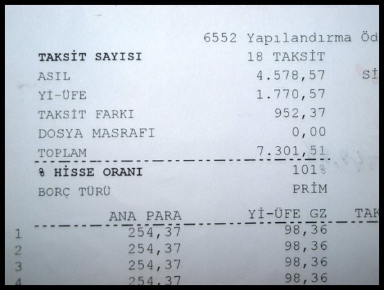 İcra Takip ve Haciz servisinde manuel yapılan ikinci yapılandırma