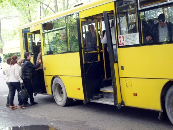 Tiflis'te toplu taşıma araçları